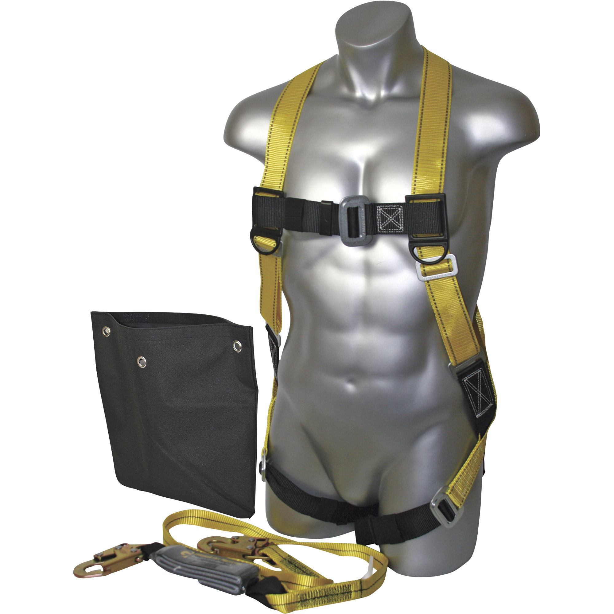 Guardian Fall Protection Contractor Kit, Includes Harness, Lanyard and Bag, Model# 17204